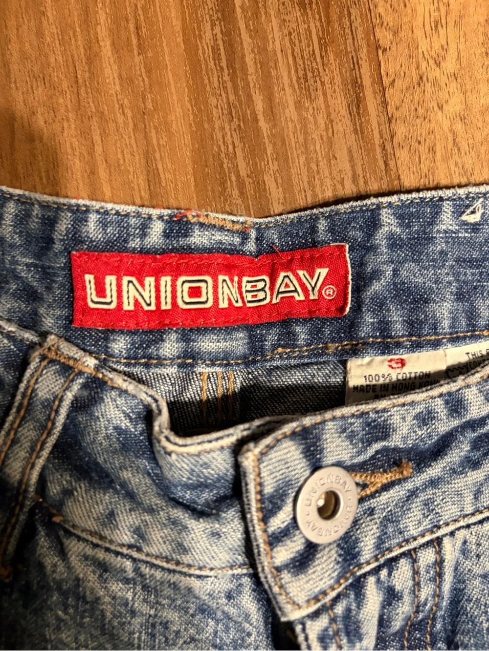 UNIONBAY Light Blue High-Rise Denim Shorts 100% Cotton